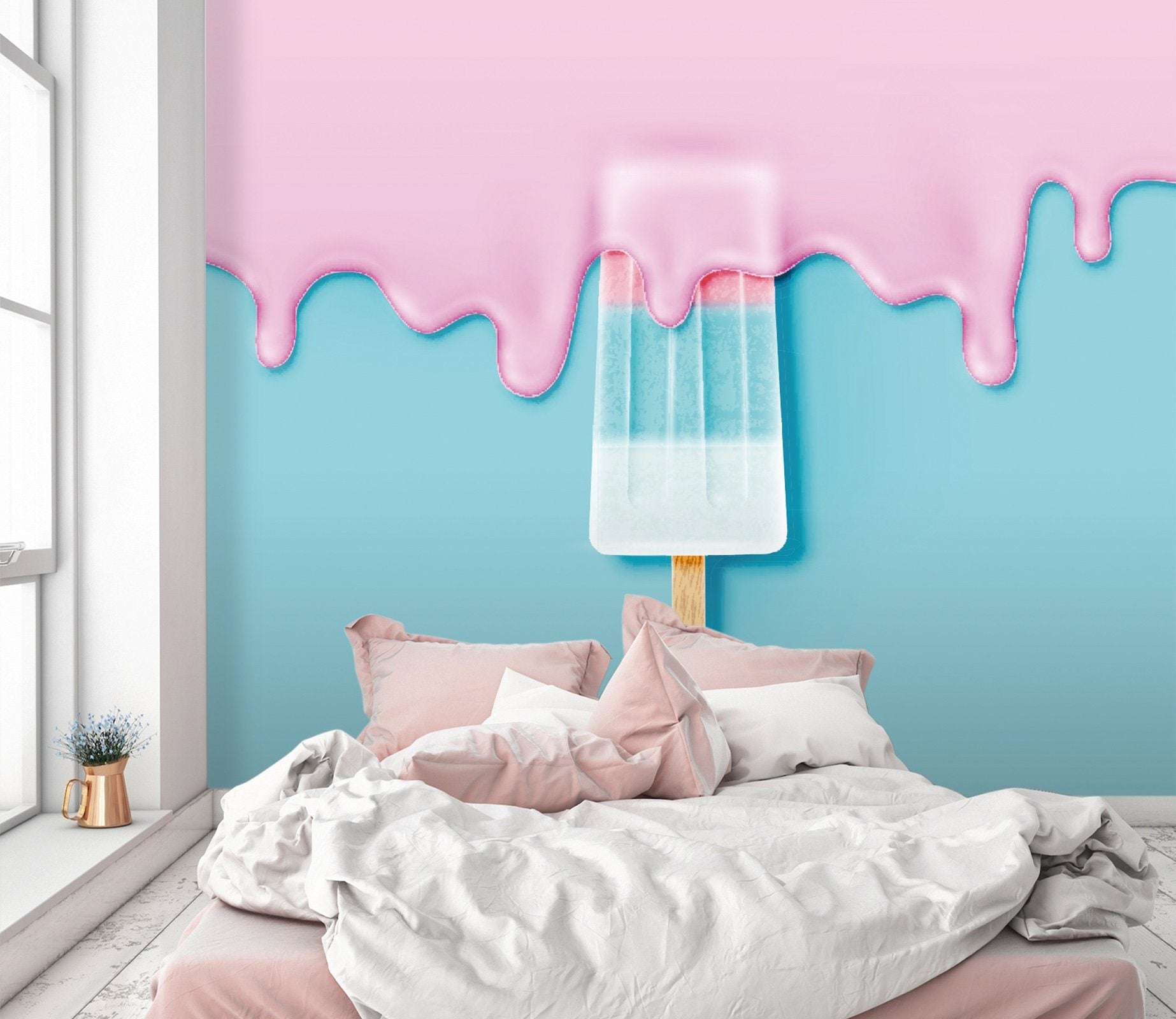 3D Wall Paint Ice Cream 762 Wallpaper AJ Wallpaper 2 