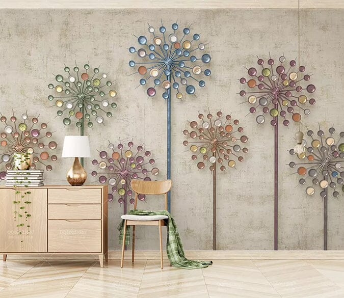3D Gently Dandelion 1900 Wall Murals Wallpaper AJ Wallpaper 2 