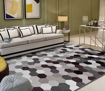 3D Colored Geometric Pattern WG552 Non Slip Rug Mat Mat AJ Creativity Home 