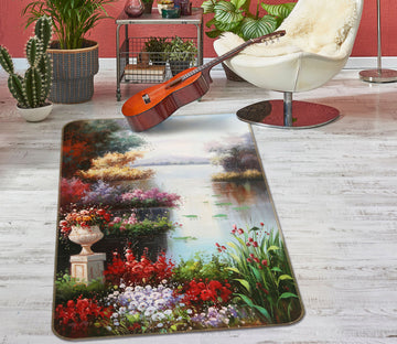 3D Flower Bush 33194 Non Slip Rug Mat