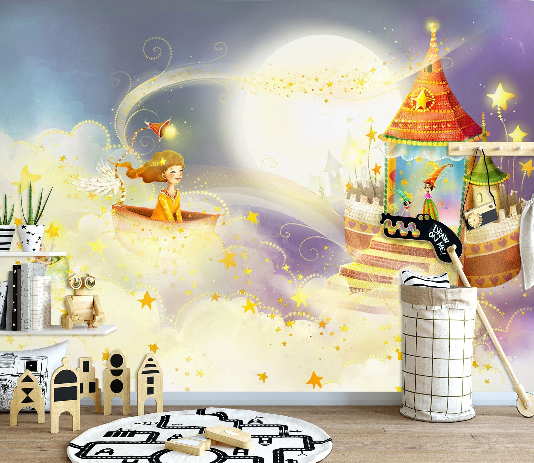 3D Moon Castle 1733 Wall Murals Wallpaper AJ Wallpaper 2 