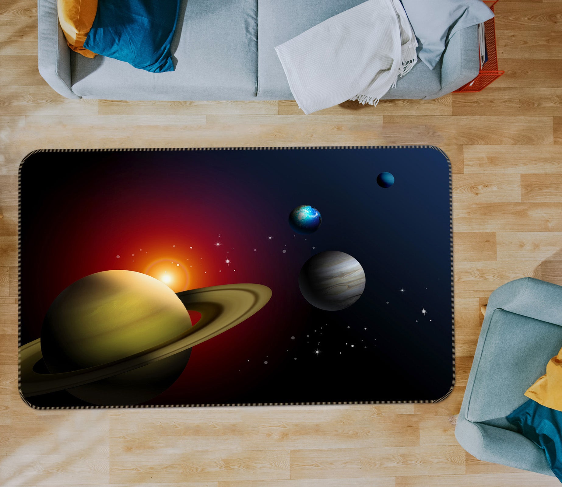 3D Planet 31181 Non Slip Rug Mat