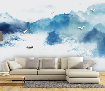 3D Pigeon Ship WG017 Wall Murals