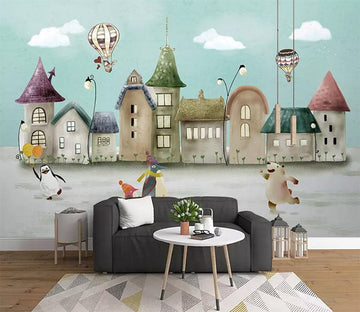 3D Color Houses 2261 Wall Murals Wallpaper AJ Wallpaper 2 