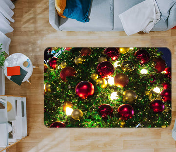 3D Ball 54254 Christmas Non Slip Rug Mat Xmas