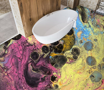 3D Colorful Paint Pattern 98207 Valerie Latrice Floor Mural