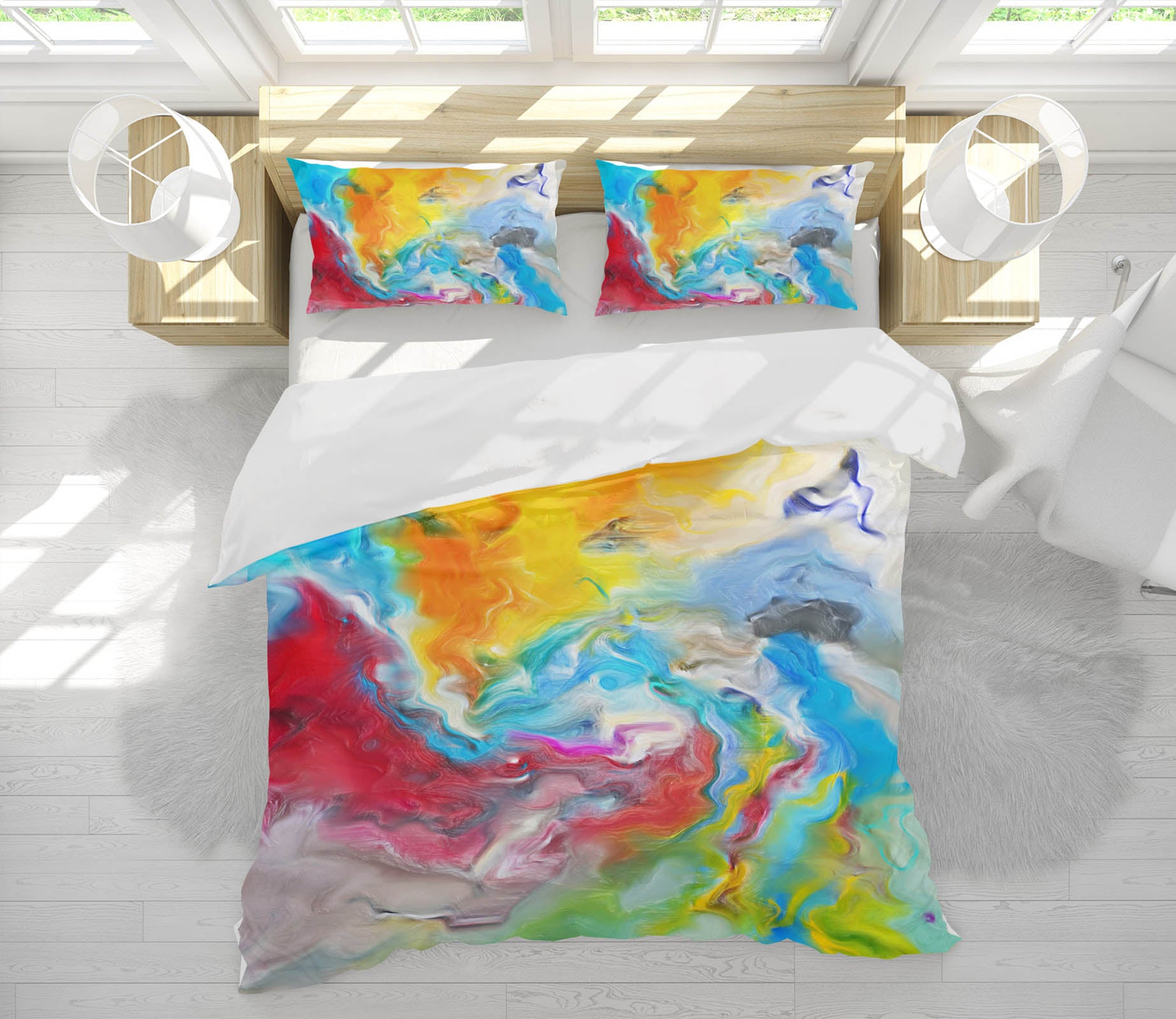 3D Color Pattern 15205 Bed Pillowcases Quilt