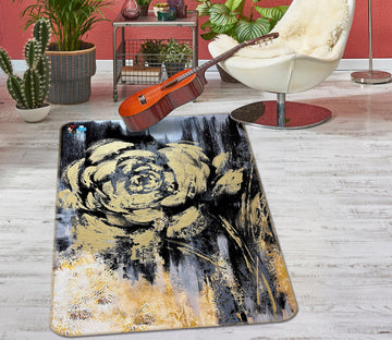 3D Vintage Art Rose 4123 Skromova Marina Rug Non Slip Rug Mat