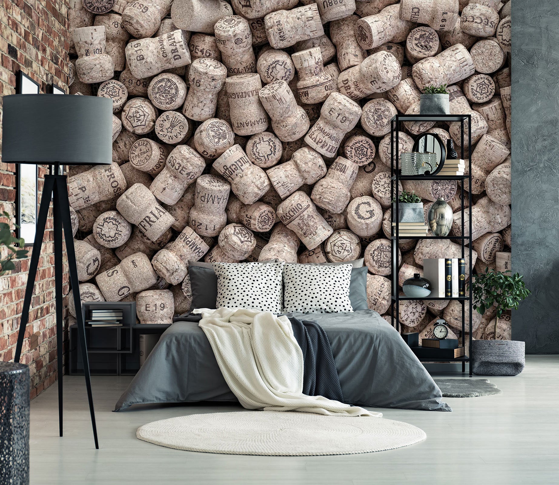 3D Wine Lid 6279 Assaf Frank Wall Mural Wall Murals