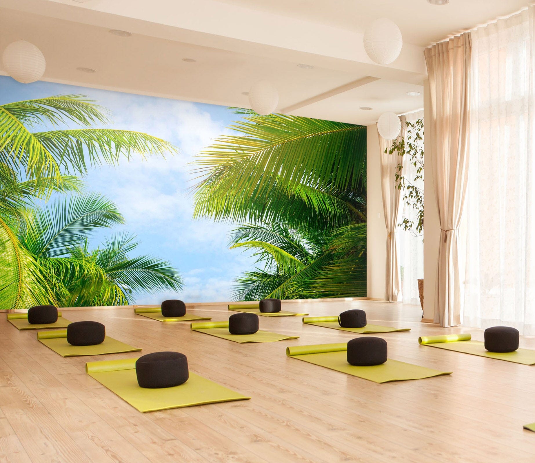 3D Coconut Tree 273 Wall Murals Wallpaper AJ Wallpaper 2 
