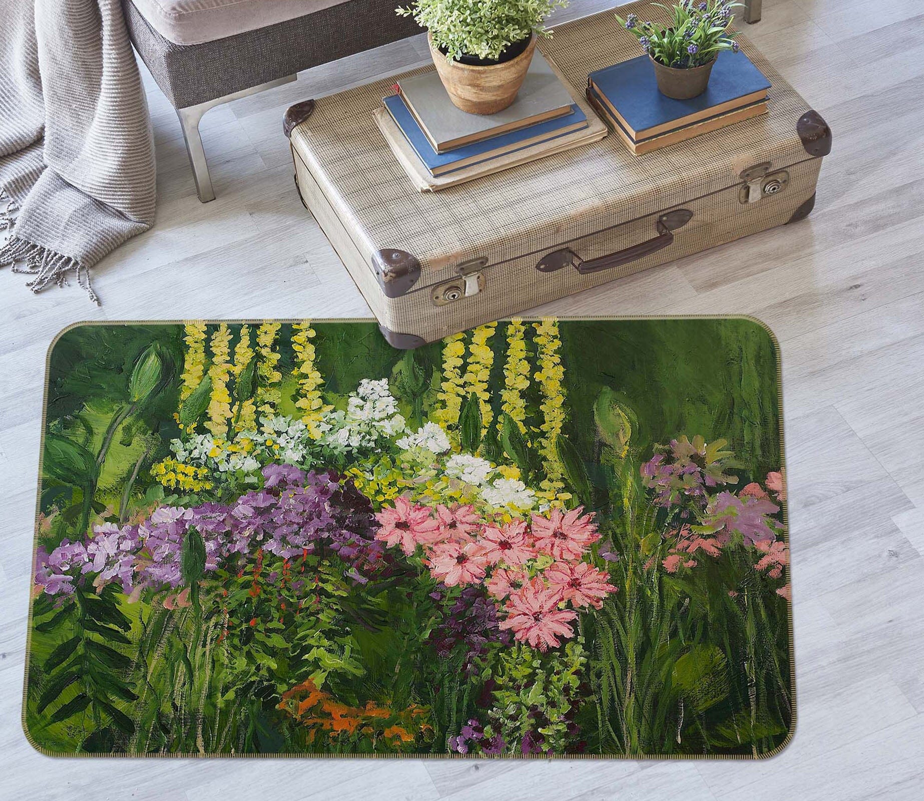 3D Flower Dance 1031 Allan P. Friedlander Rug Non Slip Rug Mat Mat AJ Creativity Home 