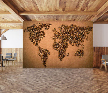 3D Carving Art 2042 World Map Wall Murals Wallpaper AJ Wallpaper 2 