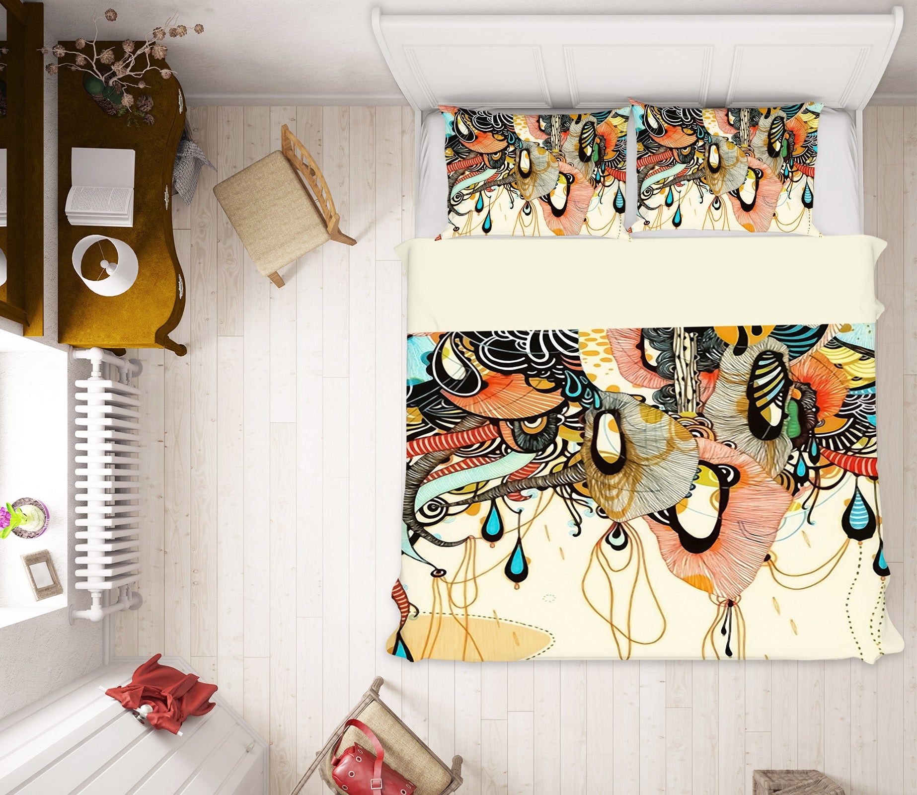 3D Color Pattern 12134 Bed Pillowcases Quilt
