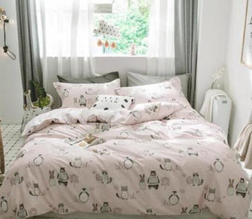 3D Small Animal Pattern 15206 Bed Pillowcases Quilt