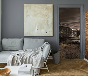 3D Night Building 106125 Assaf Frank Door Mural