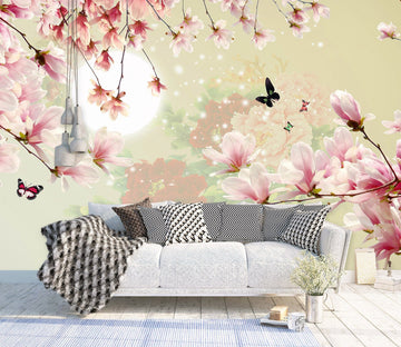 3D Magnolia Moon 1521 Wall Murals Wallpaper AJ Wallpaper 2 