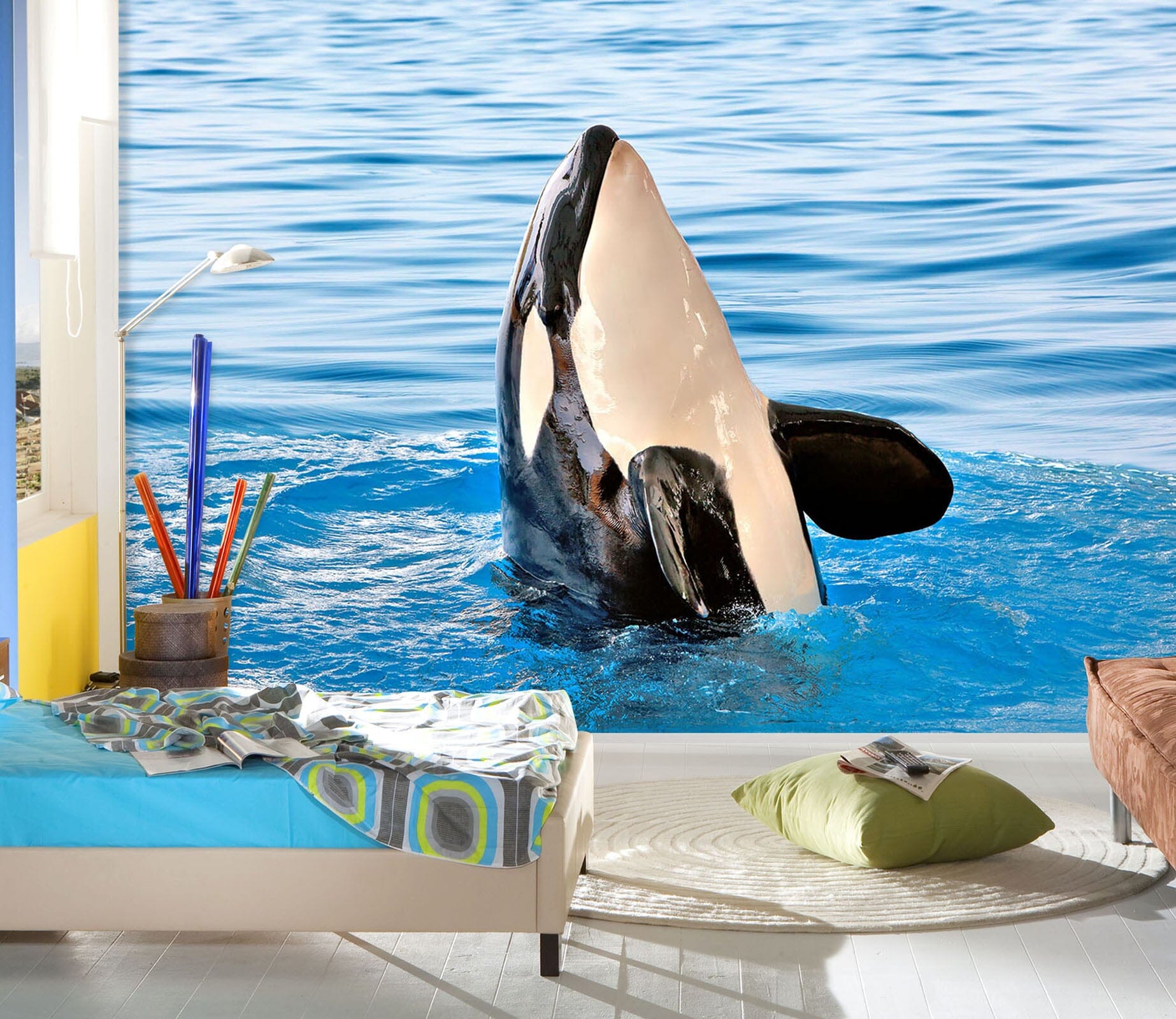 3D Killer Whale 239 Wall Murals Wallpaper AJ Wallpaper 2 