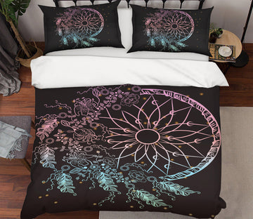 3D Circle Pattern 15014 Bed Pillowcases Quilt
