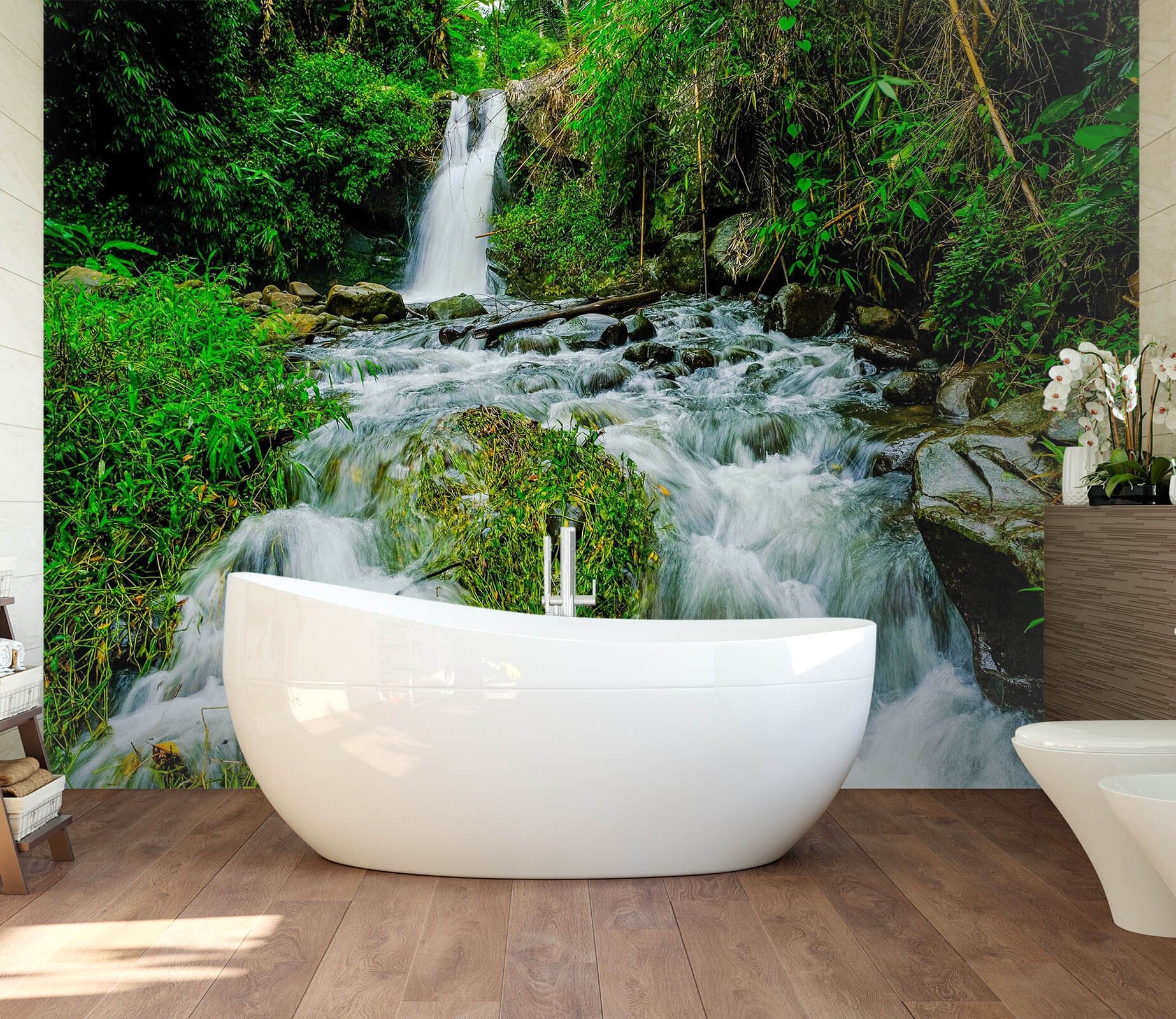 3D River Stone Forest 114 Wall Murals Wallpaper AJ Wallpaper 2 