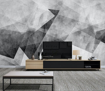 3D Black Transparent WG056 Wall Murals