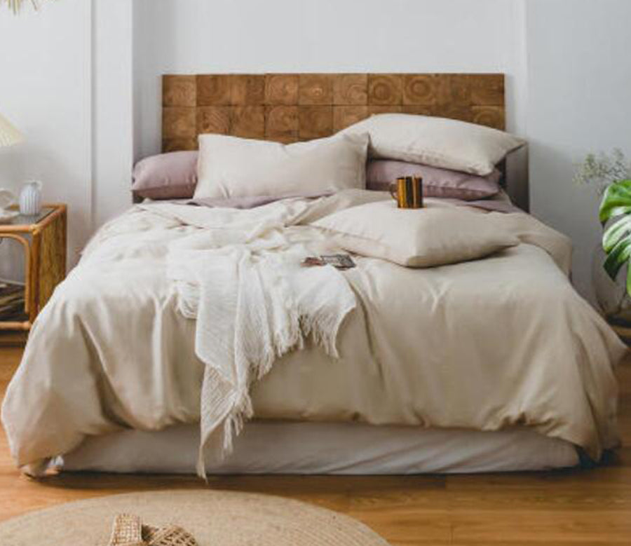 3D Khaki 20053 Bed Pillowcases Quilt