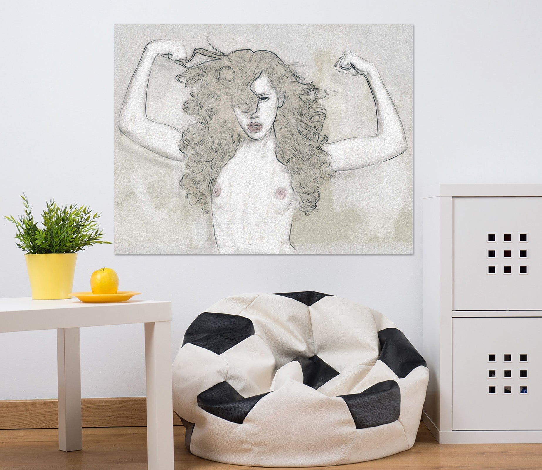 3D Cute Girl 017 Marco Cavazzana Wall Sticker Wallpaper AJ Wallpaper 2 