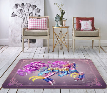 3D Purple Unicorn 3010 Rose Catherine Khan Rug Non Slip Rug Mat Mat AJ Creativity Home 