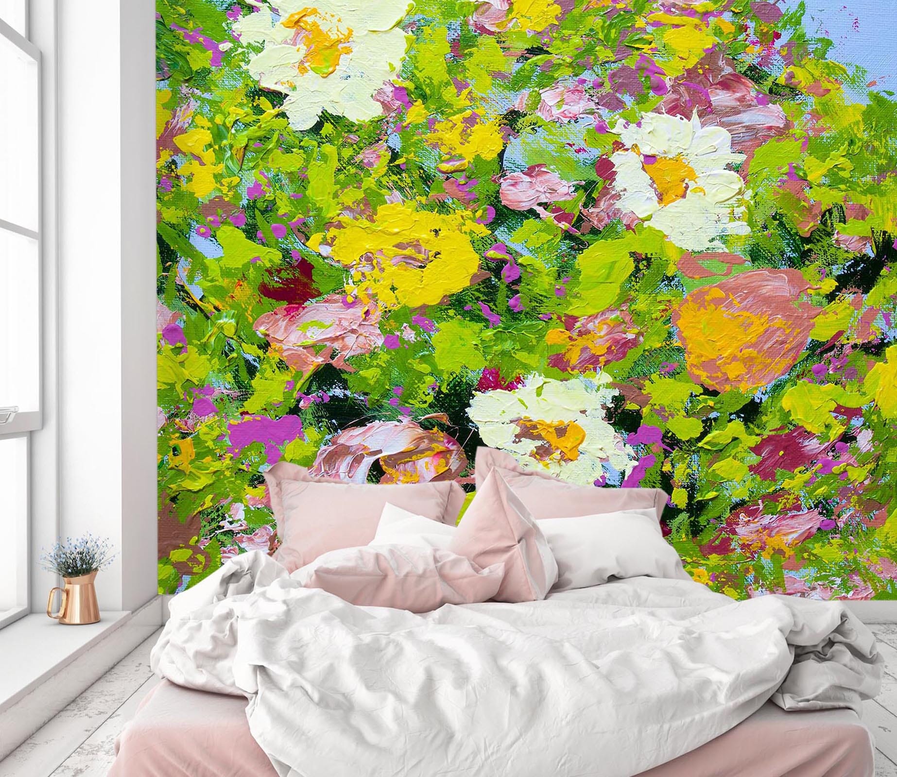3D Oil Painting Flowers 115 Allan P. Friedlander Wall Mural Wall Murals Wallpaper AJ Wallpaper 2 