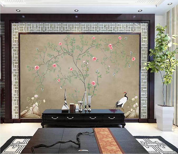 3D Birds And Flowers 1707 Wall Murals Wallpaper AJ Wallpaper 2 