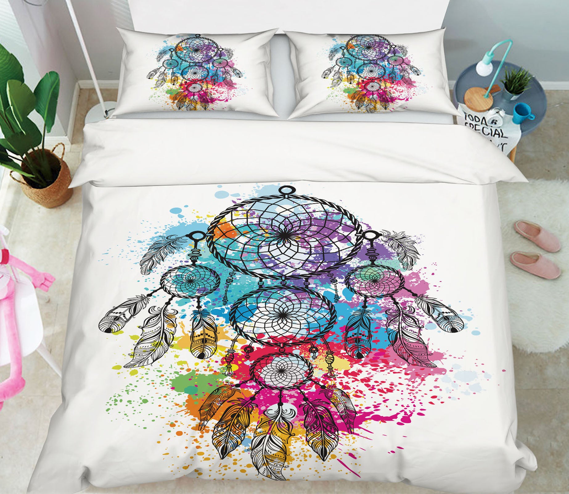 3D Color Dream Catcher 15061 Bed Pillowcases Quilt