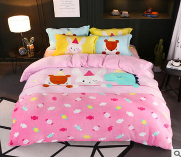 3D Animals Candy 17013 Bed Pillowcases Quilt