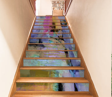 3D Color Paint Brush Pattern 104195 Michael Tienhaara Stair Risers