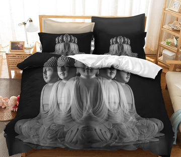 3D Multi-Faced Buddha 1017 Bed Pillowcases Quilt