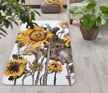 3D Sunflower 65024 Non Slip Rug Mat
