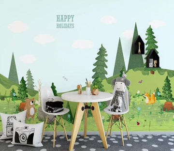 3D Green Forest 1807 Wall Murals Wallpaper AJ Wallpaper 2 