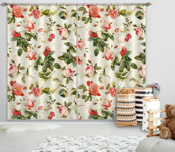 3D Pink Flowers 129 Uta Naumann Curtain Curtains Drapes Curtains AJ Creativity Home 