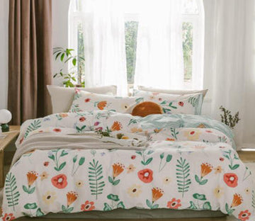 3D Flower Bush Leaves 30030 Bed Pillowcases Quilt