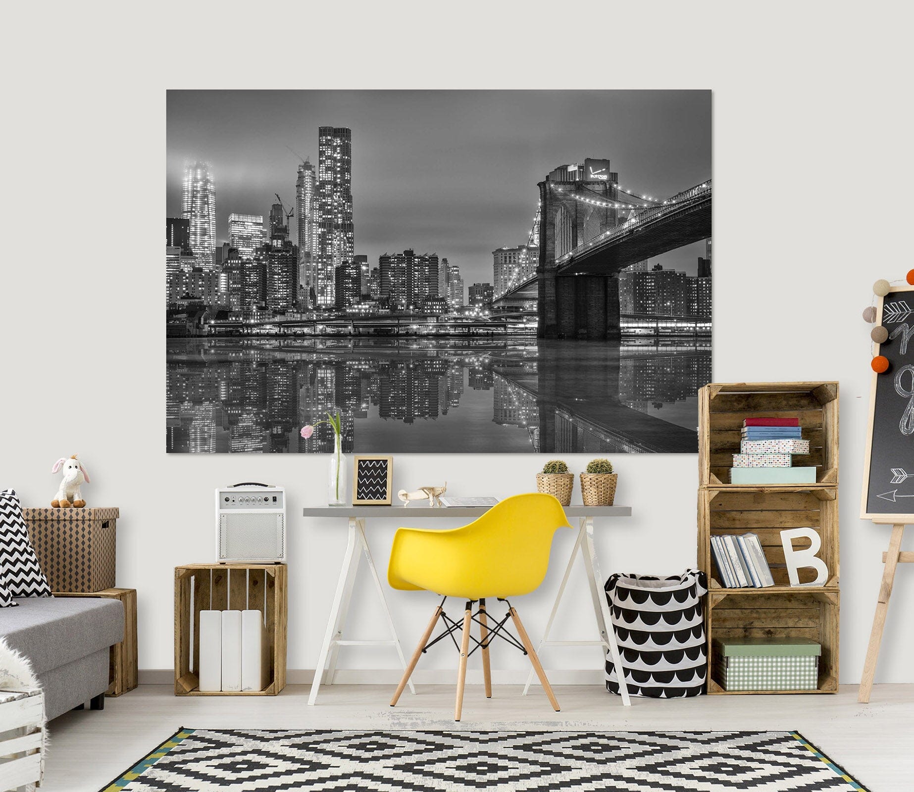 3D Grey City 145 Marco Carmassi Wall Sticker Wallpaper AJ Wallpaper 2 
