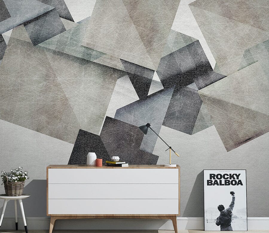 3D Simple Gray WG136 Wall Murals Wallpaper AJ Wallpaper 2 