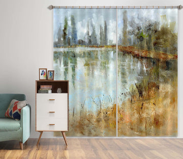 3D Country Road 012 Anne Farrall Doyle Curtain Curtains Drapes Curtains AJ Creativity Home 