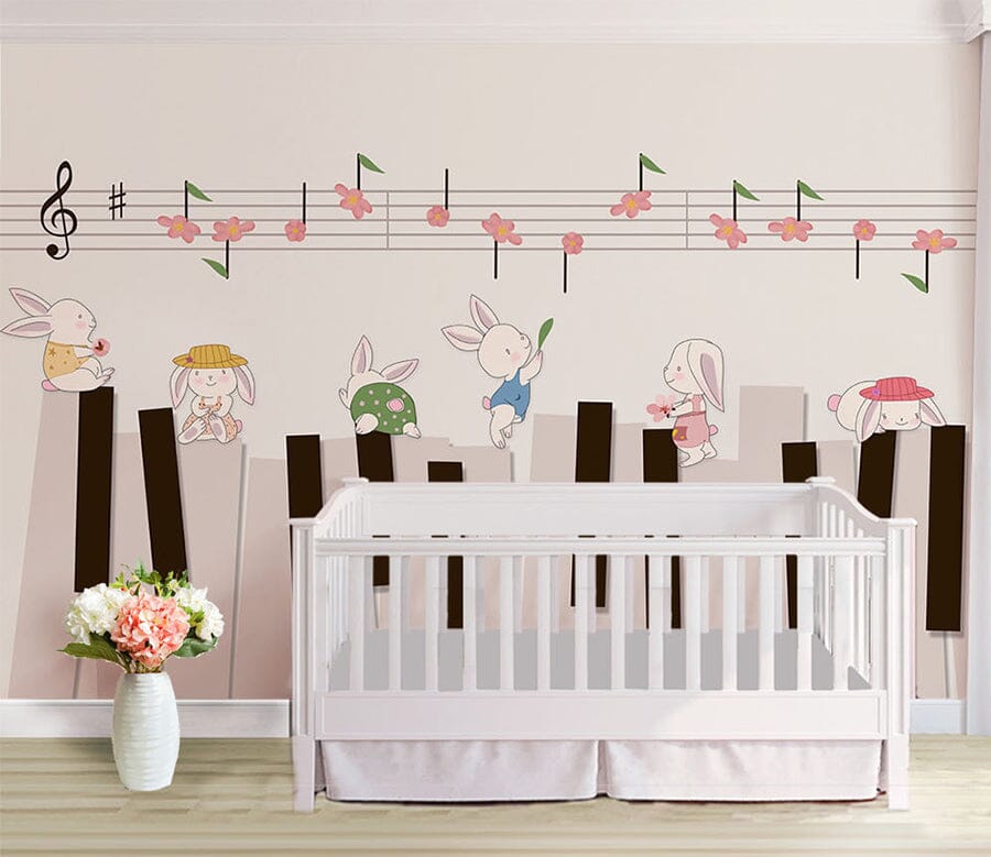 3D Piano Symbol WC019 Wall Murals Wallpaper AJ Wallpaper 2 