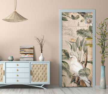 3D Branch Parrot Pattern 11954 Andrea Haase Door Mural