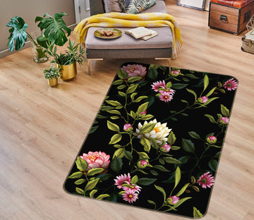 3D Flowers 26066 Non Slip Rug Mat