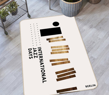 3D Golden Stripes 1070 Boris Draschoff Rug Non Slip Rug Mat Mat AJ Creativity Home 