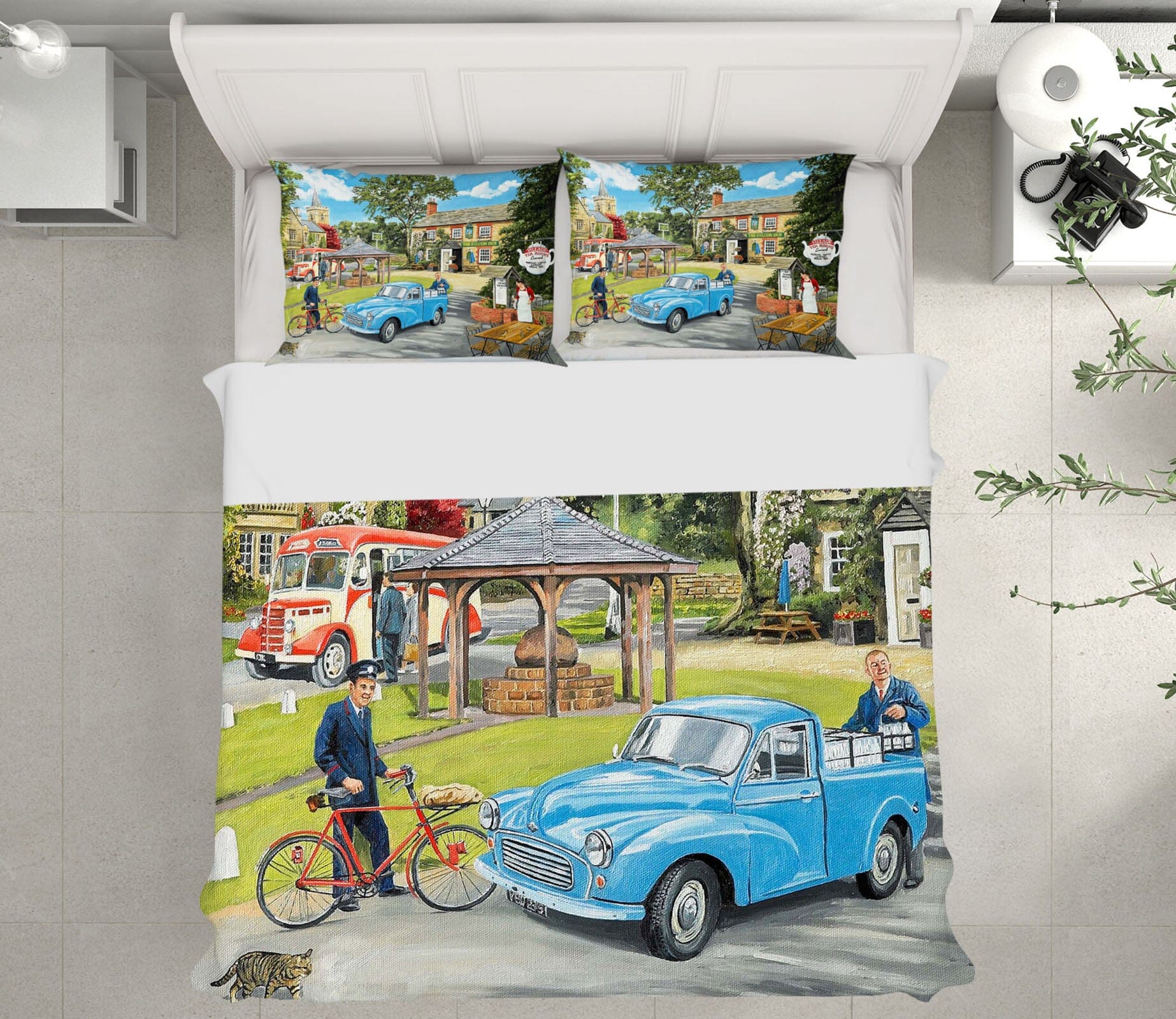 3D The Village Tearooms 2076 Trevor Mitchell bedding Bed Pillowcases Quilt Quiet Covers AJ Creativity Home 