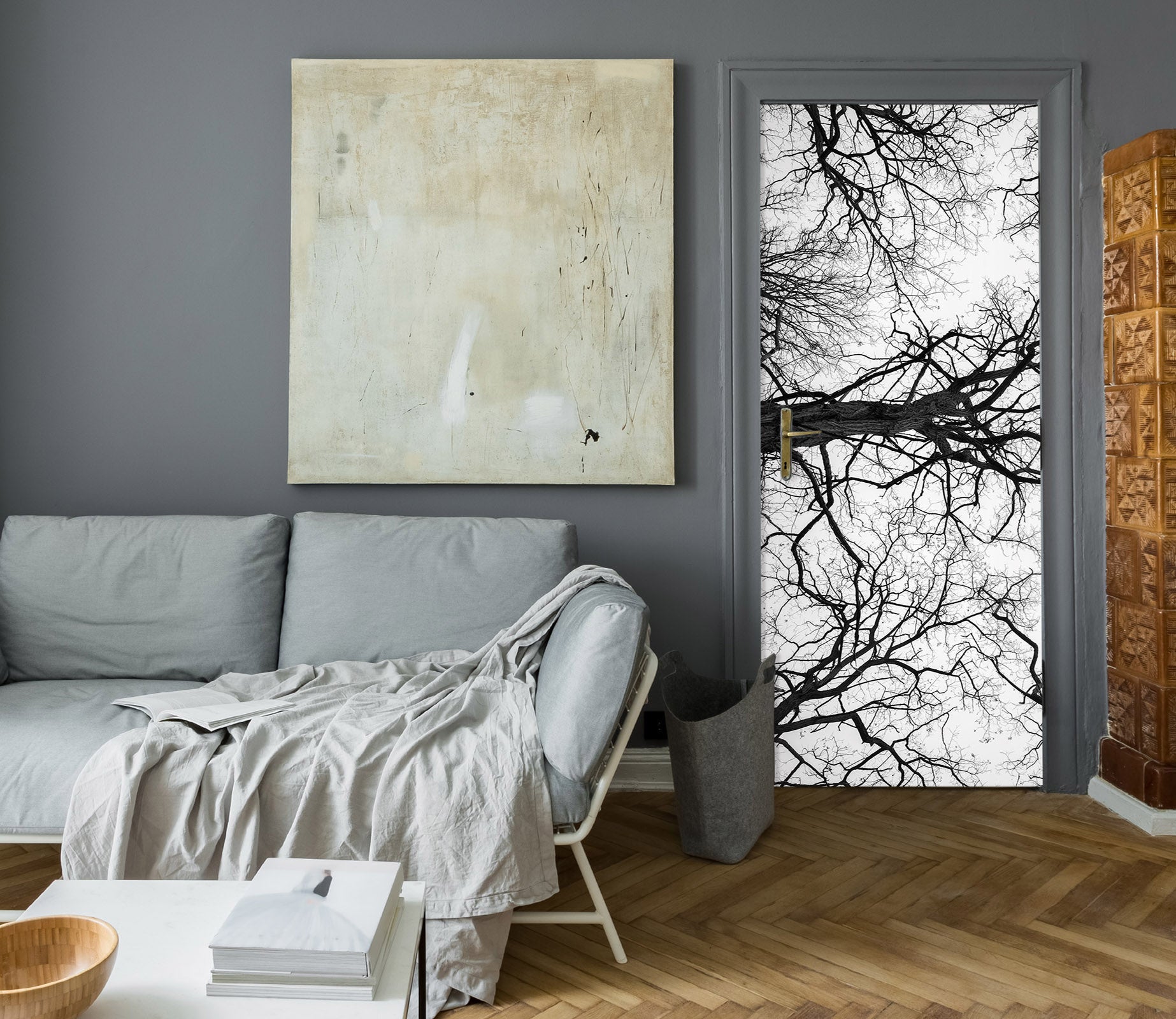 3D Dead Tree Branches 106197 Assaf Frank Door Mural