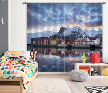 3D Water Manor 146 Marco Carmassi Curtain Curtains Drapes Curtains AJ Creativity Home 