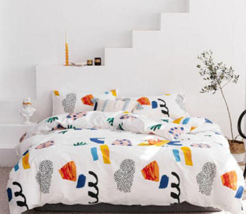 3D Color Block 15111 Bed Pillowcases Quilt