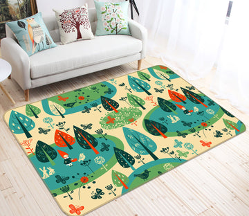 3D Trees 35214 Non Slip Rug Mat