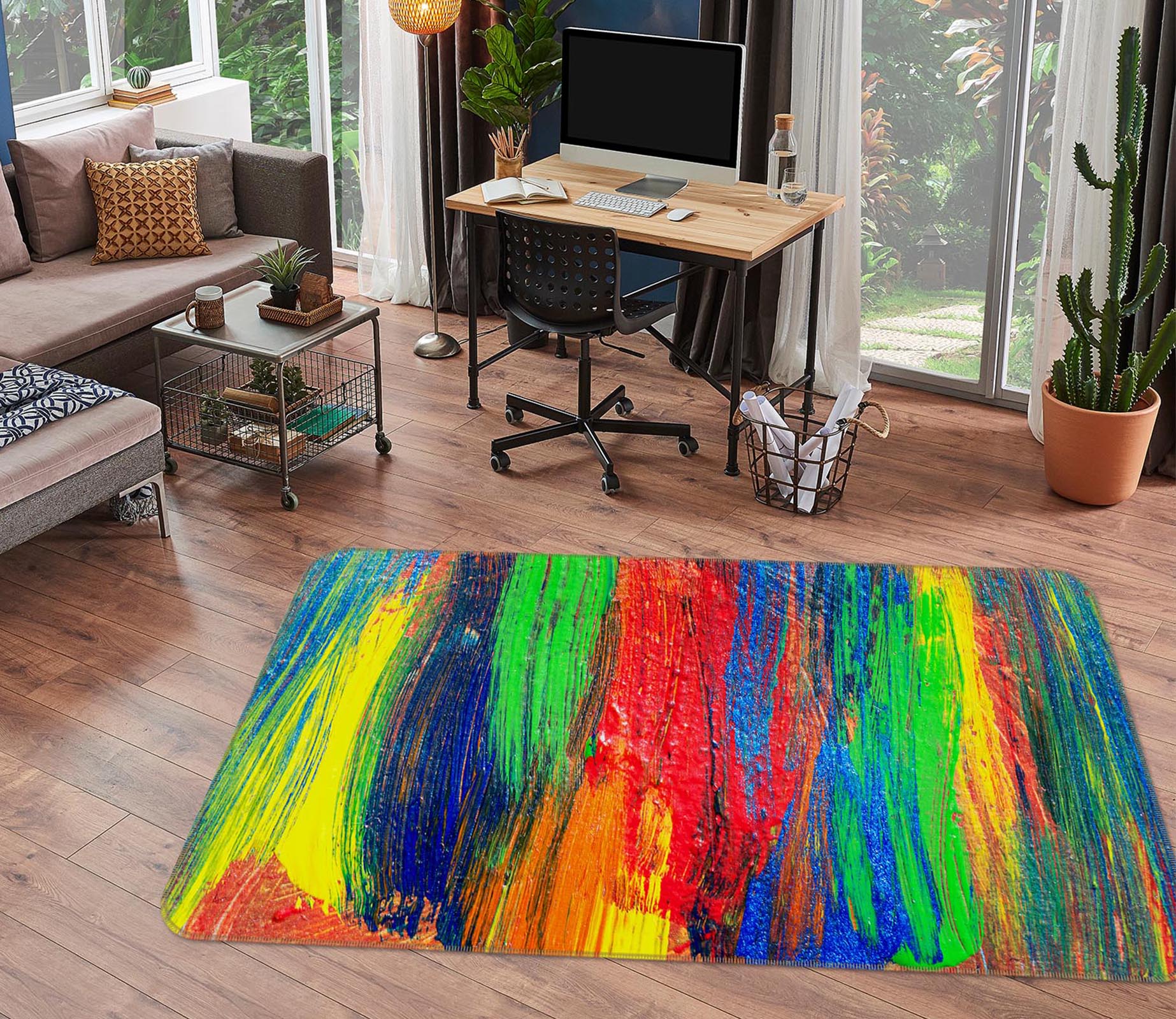3D Colorful 30172 Non Slip Rug Mat